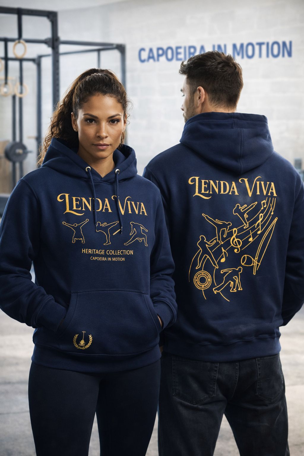 Capoeira Hoodie UK | Capoeira In Motion Lenda Viva Hoodie