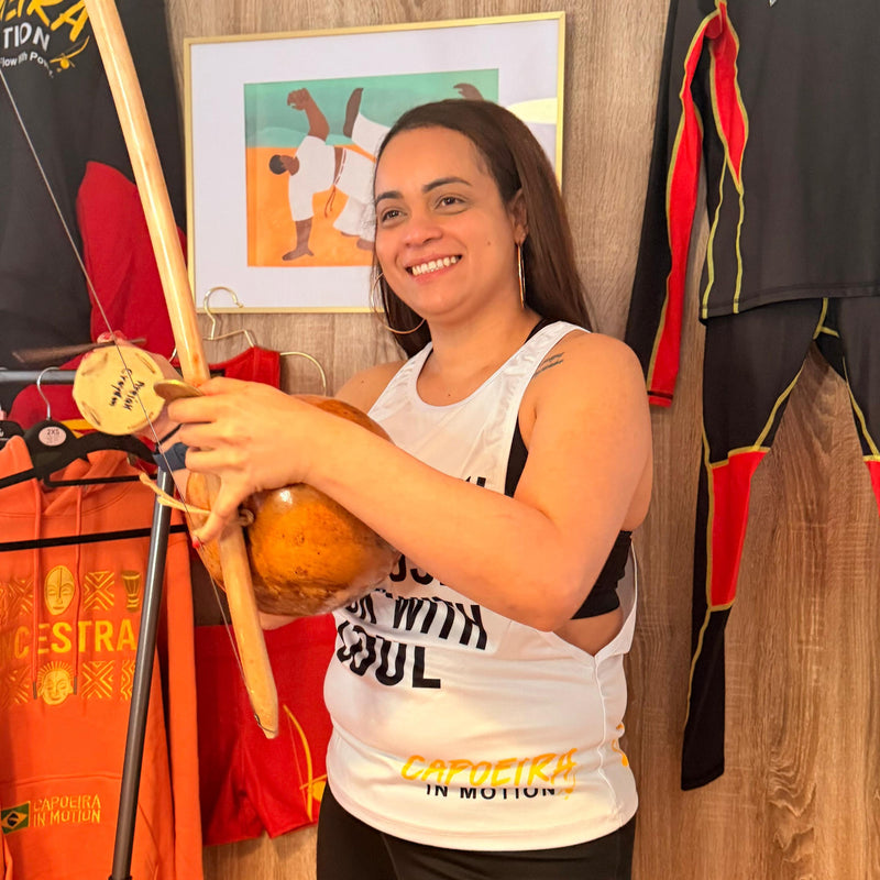 Professora Areia with Berimbau