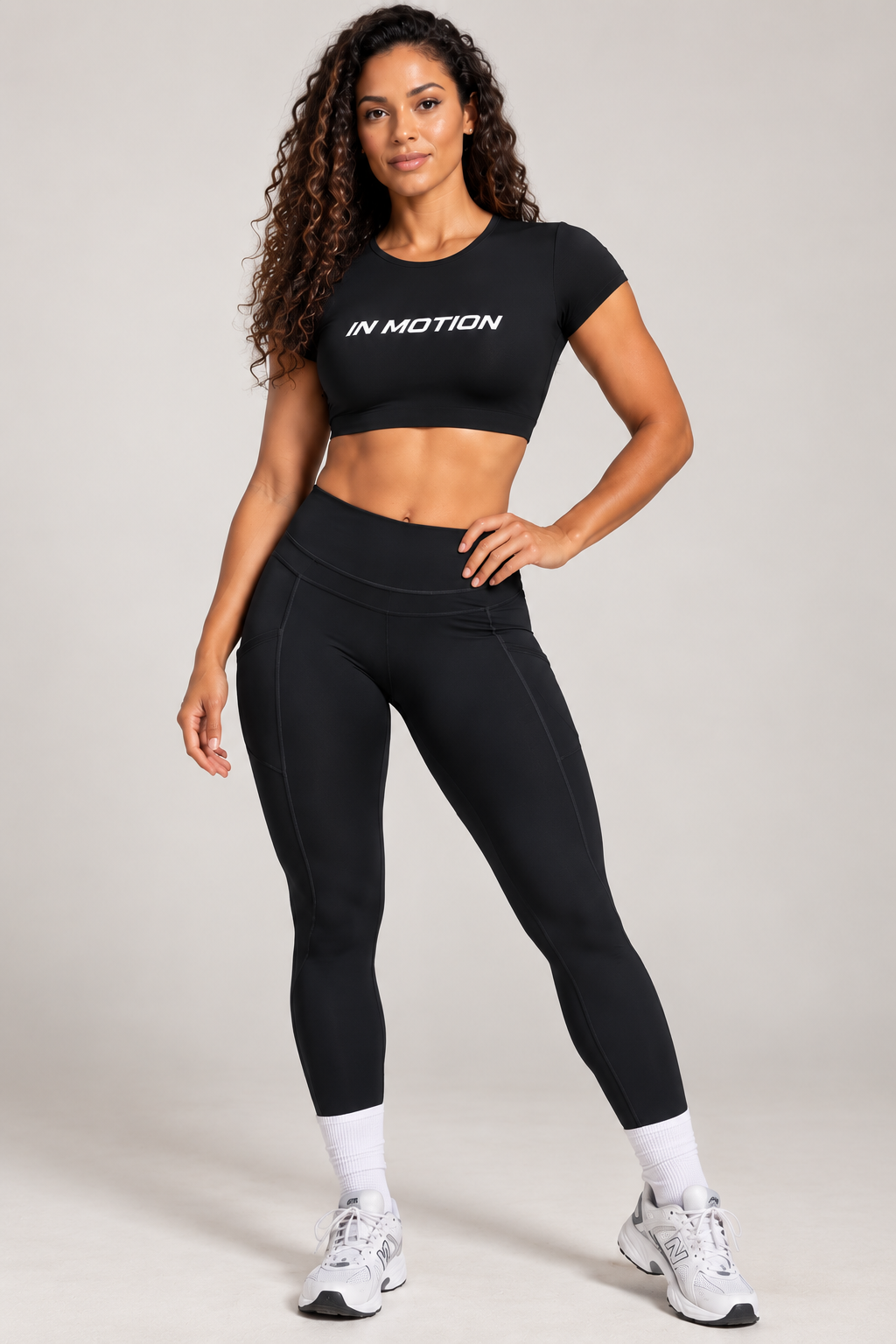 In Motion Open Back Crop Top & Leggings Set