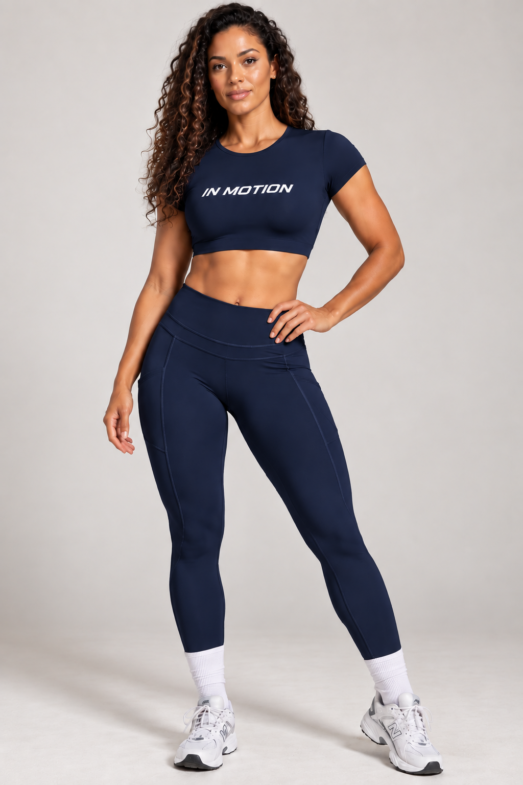 In Motion Open Back Crop Top & Leggings Set