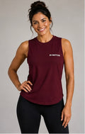 In Motion tank top dark wine — front