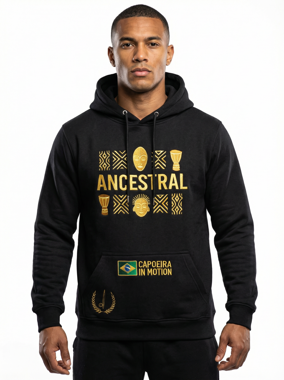 Capoeira Hoodie UK | Capoeira In Motion Ancestral Hoodie