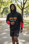 Capoeira Hoodie UK | Capoeira In Motion Red Sleeve Hoodie - Image 2