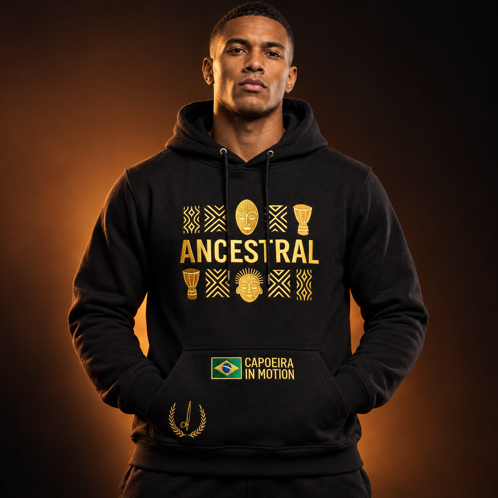 Ancestral Hoodie — capa editorial frontal