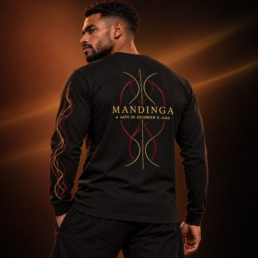 Mandinga Long Sleeve — capa editorial traseira