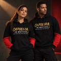 Capoeira Red Sleeve Hoodie — capa editorial unissex