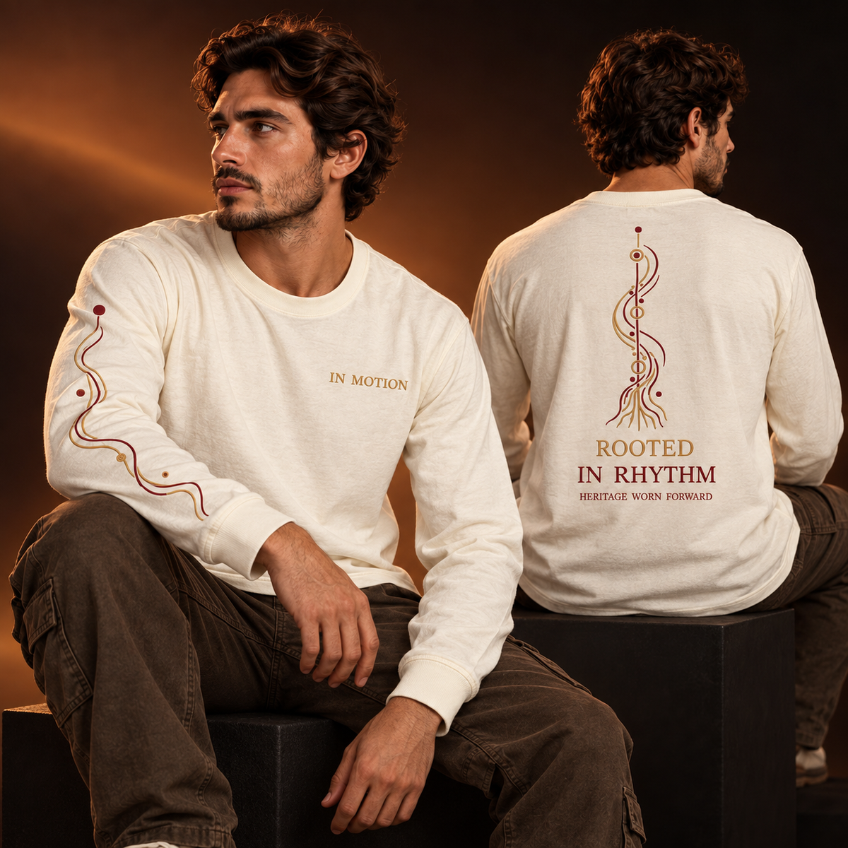 Rooted in Rhythm Long Sleeve — capa editorial
