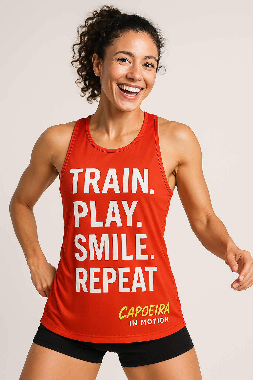 Capoeira Performance Tank Top | Train. Play. Smile. Repeat.
